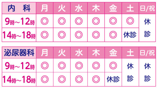 診療所診療時間